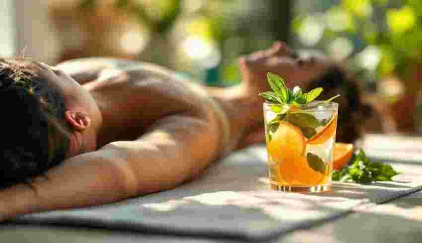 relax stretch hydrate breathe