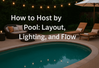 How to Host by the Pool: Layout, Lighting, and Flow