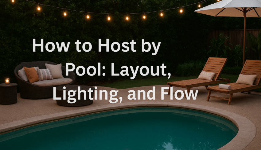 How to Host by the Pool: Layout, Lighting, and Flow