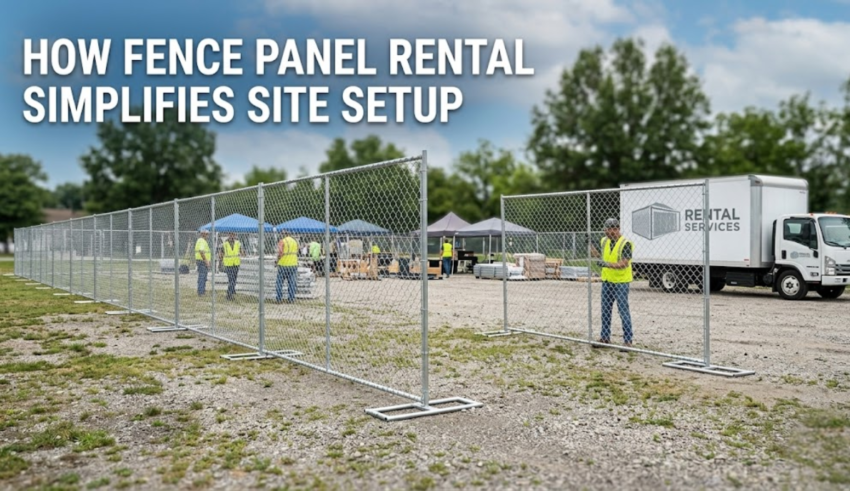 How Fence Panel Rental Simplifies Site Setup
