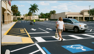 What to Expect From parking lot striping Naples