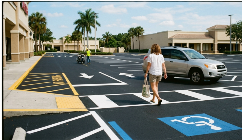 What to Expect From parking lot striping Naples