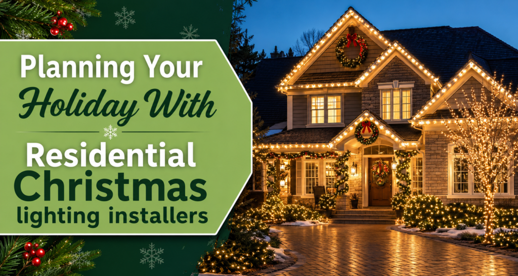 Residential Christmas lighting installers