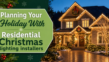 Residential Christmas lighting installers