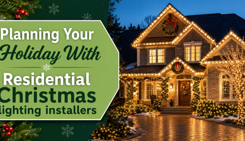 Residential Christmas lighting installers